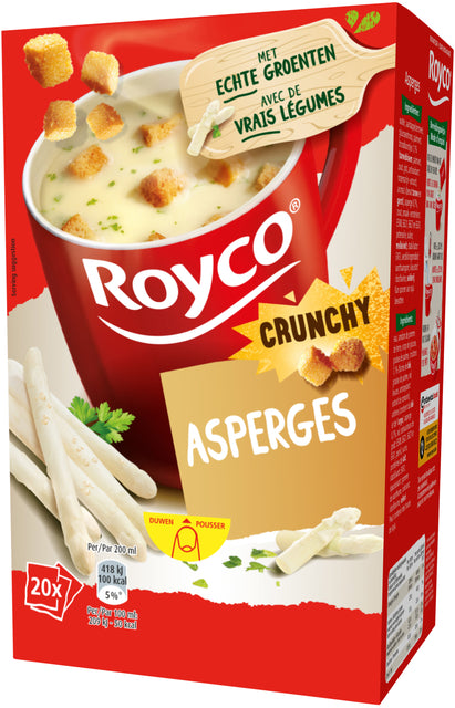 Royco - Suppe Crunchy Spargel 20 Taschen | Boxe eine 20 -Tasche