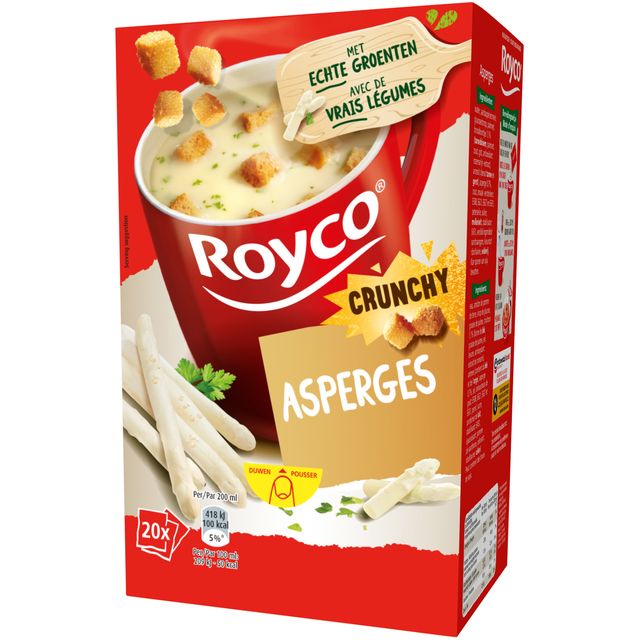 Royco -  Soep crunchy asperges 20 zakjes
