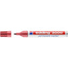 Edding - Rotulador 3000 redondo 1,5-3 mm rojo carmín | 10 piezas