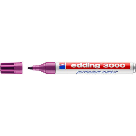 Edding - Feutre 3000 rond 1,5-3mm rouge violet | 10 pièces