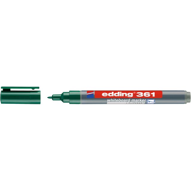Edding -  Whiteboardmarker  361 rond 1mm groen | 10 stuks