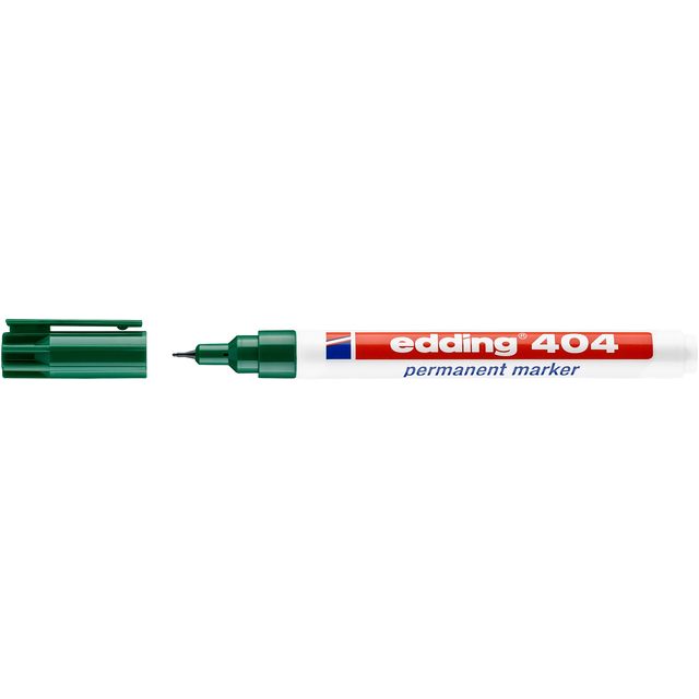 Edding -  Viltstift  404 rond 0.75mm groen | 10 stuks