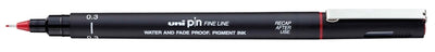 Uni-ball - Punta fineliner 0,3 mm rosso | 12 pezzi