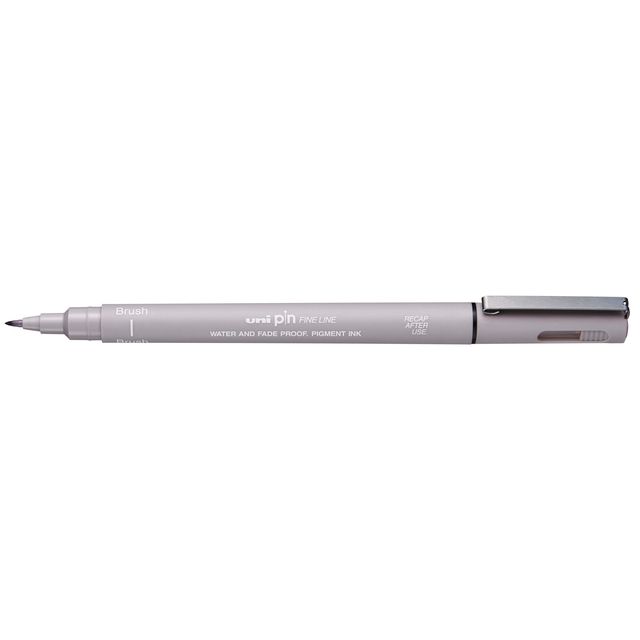 Uni-ball - Fineliner Pin brush fine light gray