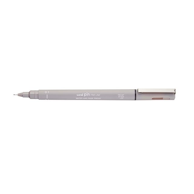 Uni-Ball - Fineliner Pin 0,1mm hellgrau