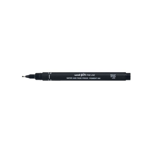 Uni-ball - Fineliner pin 1.2mm zwart