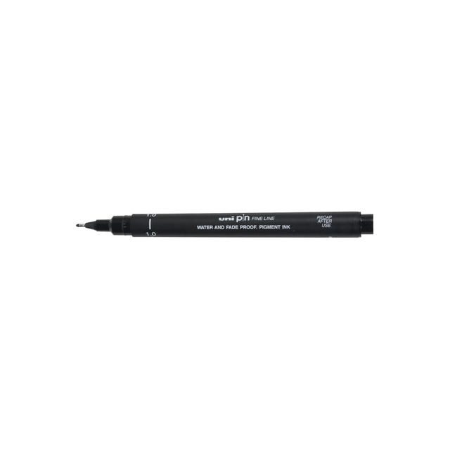 Uni -Ball - Fineliner Pin 1 mm noir | 12 pièces