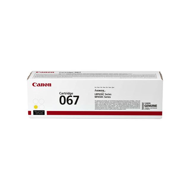 Canon - toner 067, 1.250 pagina's, OEM 5099C002, geel