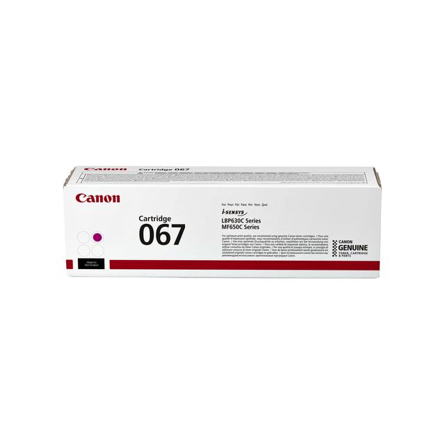 Canon - toner 067, 1.250 pagina's, OEM 5100C002, magenta