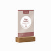 Europel - Portacarte A6 in acrilico con base in legno