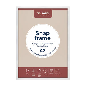 Europel -  Kliklijst  a2 25mm mat wit