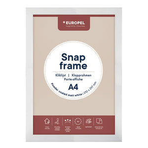 Europel -  Kliklijst  a4 25mm mat wit