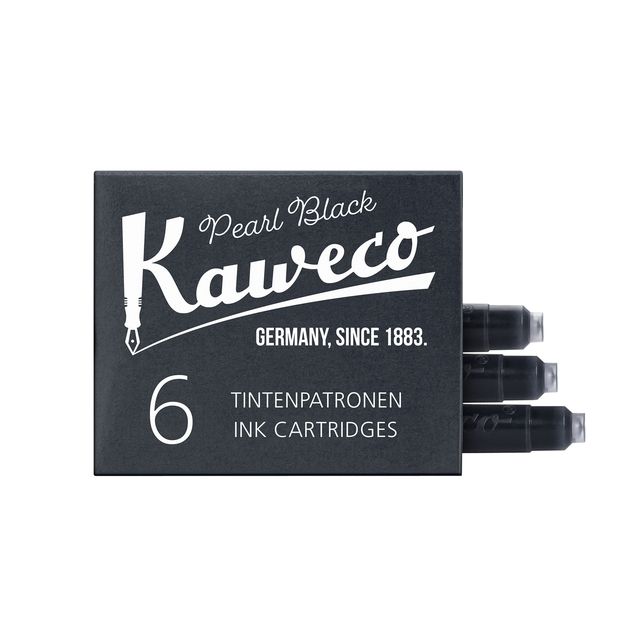 Kaweco - Scatola nera di cartucce d'inchiostro da 6 pezzi