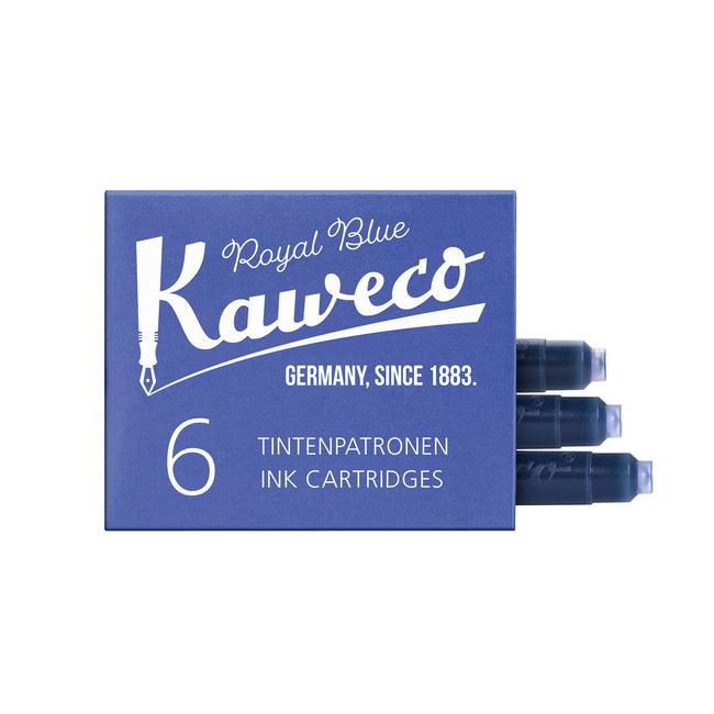 Kaweco -  Inktpatroon koningsblauw doosje à 6 stuks