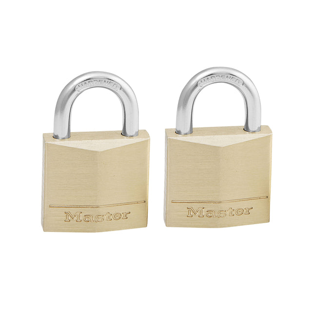 Master Lock -  Hangslot masterlock 2 gelijksluitend messing 30mm