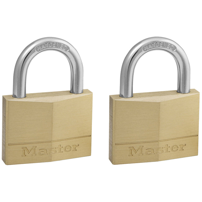 Master Lock -  Hangslot masterlock 2 gelijksluitend messing 50mm