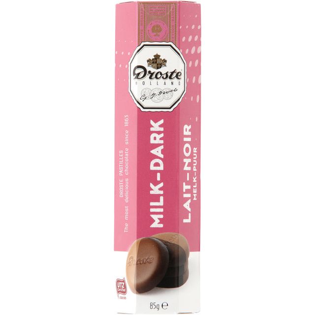 Droste - Schokolade Droste Pastilles Milch Puur 85gr | Rollen Sie 85 Gramm