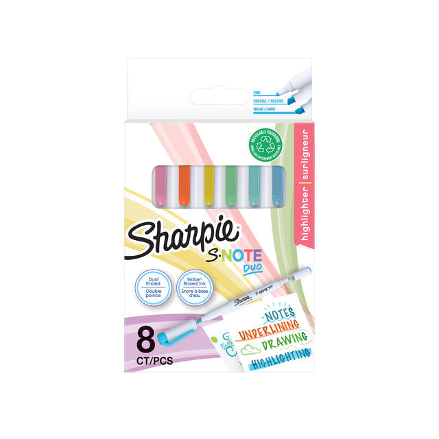 Sharpie - Marking Marker IE S -Note duo 8st Assorti