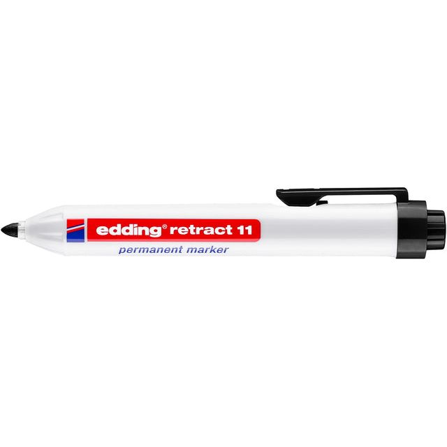 Edding - Viltstift  11 rond drukknop 1.5-3mm zwart | 10 stuks