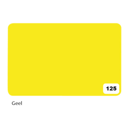 Folia Paper - Window display cardboard Folia 1-sided 48x68cm 380gr nr125 yellow