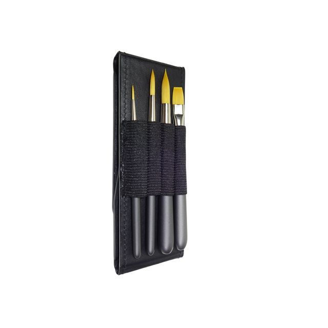 Zahn - Set di pennelli Travel Buddy da 4 pezzi