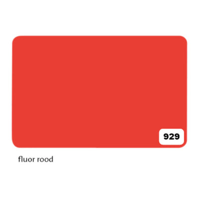 Etalagekarton Folia 1-zijdig 48x68cm 380gr nr929 fluor rood | 10 stuks
