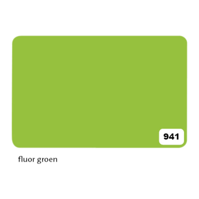 Folia Paper - Etalage Carton Folia 1 - 48x68cm 380gr NR941 Green Fluor