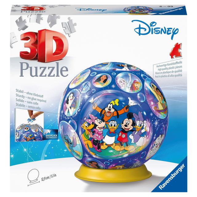 Ravensburger - Puzzle Ball Disney 3d 72 PAPS | Box ein 72 Stück