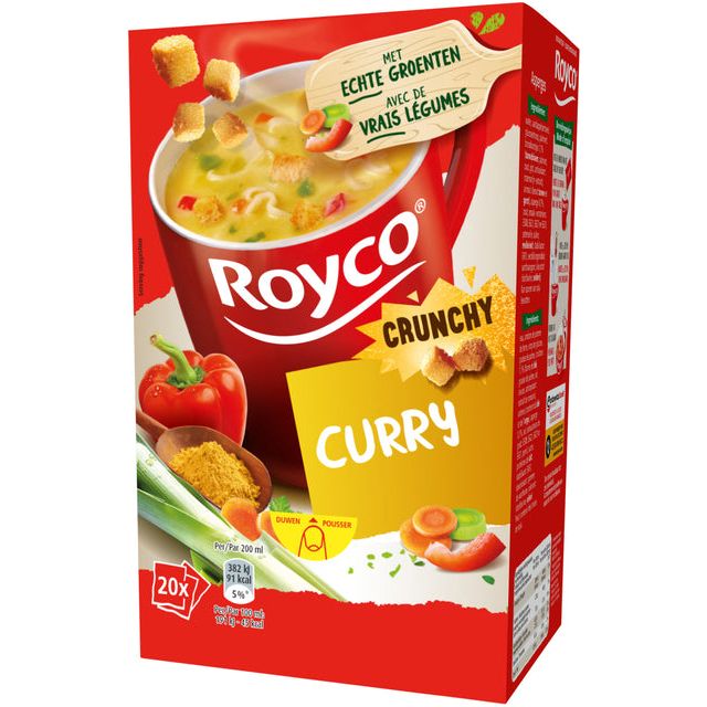 Royco - Suppe Crunchy Curry 20 Taschen | Boxe eine 20 -Tasche