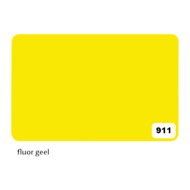 Folia Paper - Etalage Carton Folia 1 - 48x68cm 380gr NR911 Fluor jaune