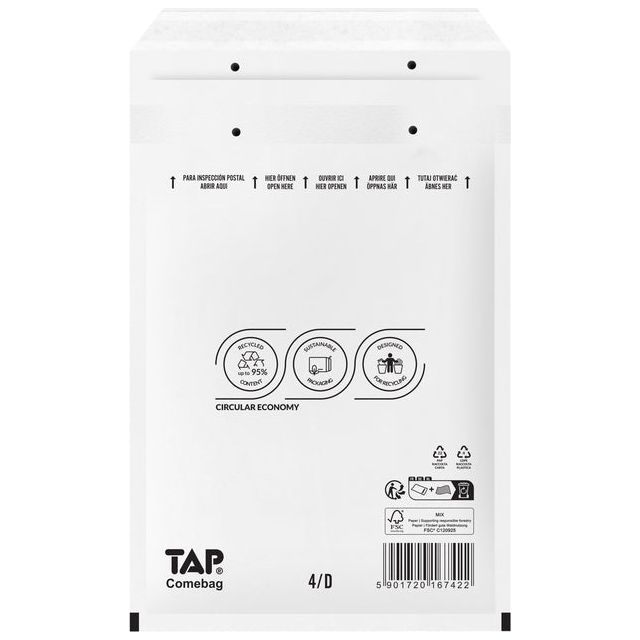 Tap - Enveloppe Comebag Air Cushion 200x275mm 100st | 100 boîtes