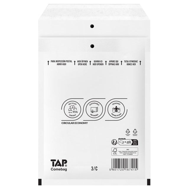 Tap - Enveloppe Comebag Air Cushion 170x225mm 100st | 100 boîtes