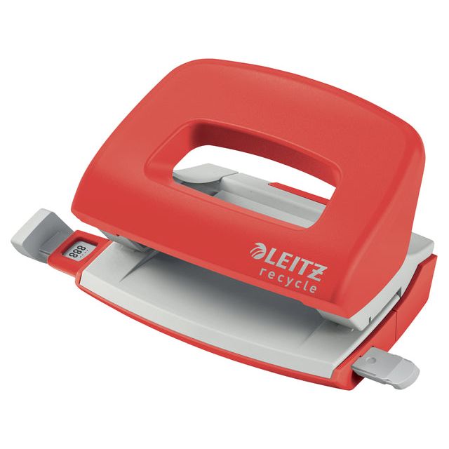 Leitz - Perforator Leitz NEXXT Recycle Mini 10 feuille rouge | 1 pièce