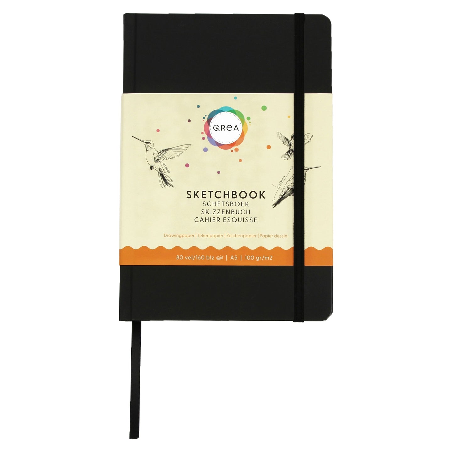 Qrea - Drawing book A5 80 sheets 100gr | 20 pieces