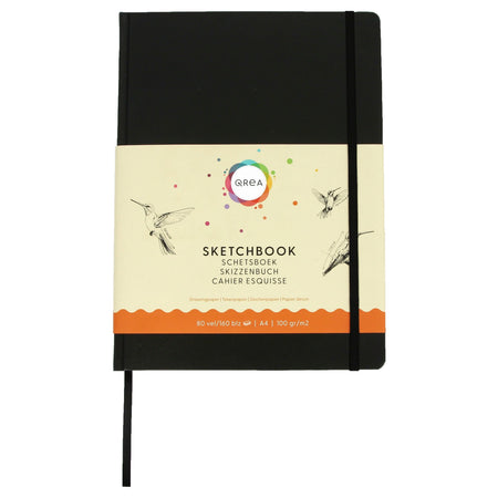 Qrea - Zeichenbuch A4 80 Blatt 100gr | 20 Stück
