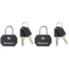 Master Lock -  Hangslot masterlock 2 gelijksl alu tsa zwart 30mm