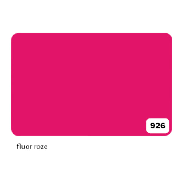 Folia Paper - Etalage Carton Folia 1 - 48x68cm 380gr Nr926 Fluor Pink