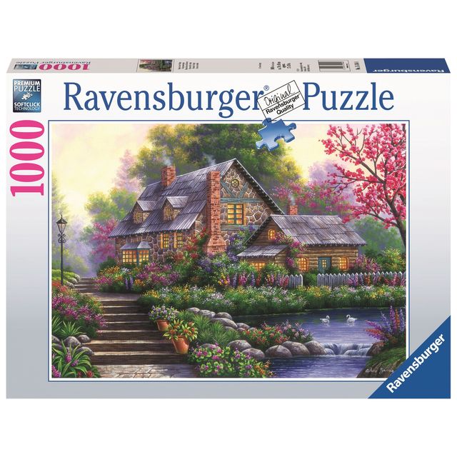 Ravensburger - Puzzle cabaña romántica 1000 piezas