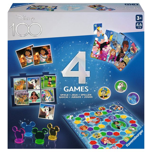 Ravensburger - Spel disney 100 jaar 4 in 1