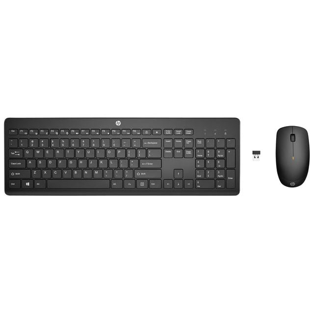 HP - Tastatur + Maus HP 235 Wireless Schwarz