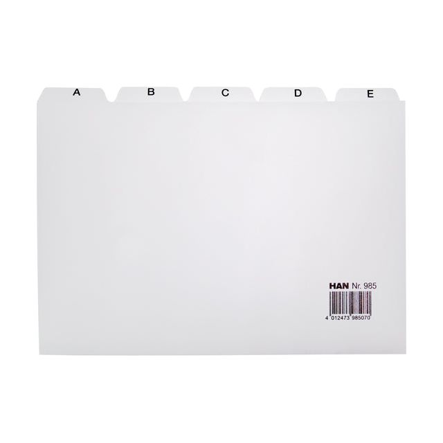 Han - Tab Carte Han Alphabet A5 Ha -985 Gris clair