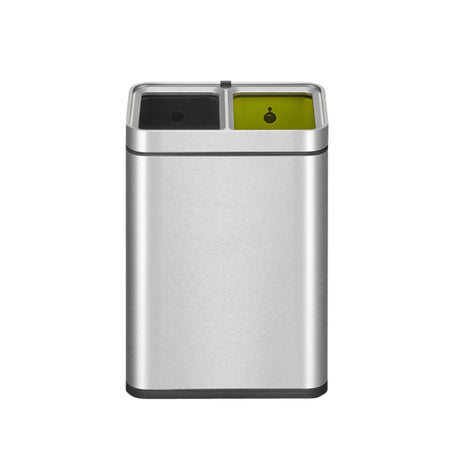 EKO - Waste bin Laguna Slim with insertion opening 2x10 liter stainless steel