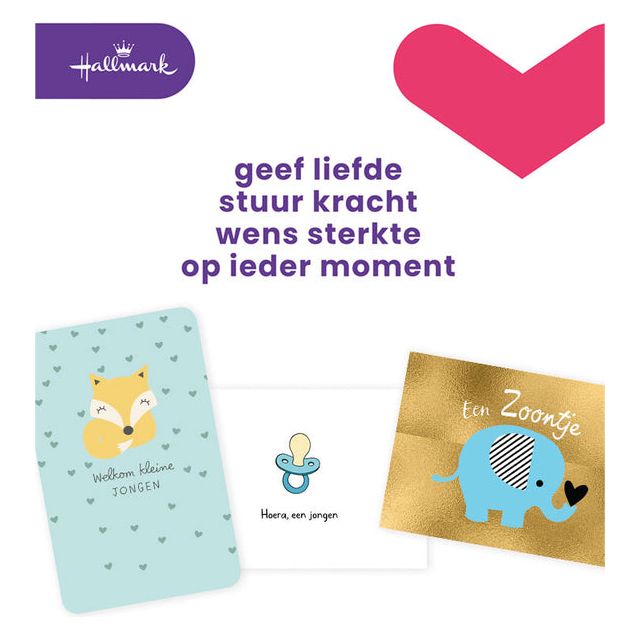 Hallmark - Carte de voeux Hallmark Navulset Birth Son 6 Pieces