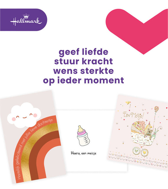 Hallmark -  Wenskaart  business box geboorte dochter