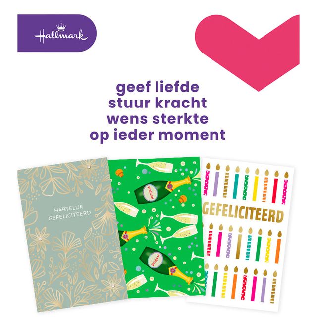 Hallmark -  Wenskaart  business box verjaardag 6 stuks