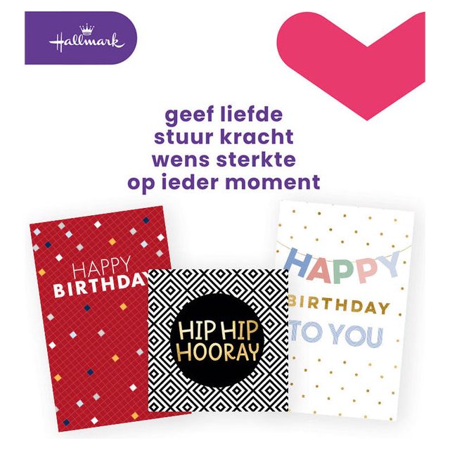 Hallmark - Carte de voeux Hallmark Navulset anniversaire anglais 6 st | Régler un 6 morceau