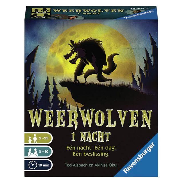 Ravensburger - Jeu de cartes Loups-garous 1 nuit