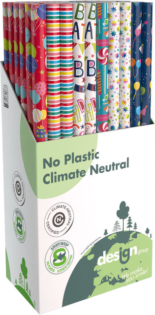IG design - Wrapping paper IG Group Party 200x70cm assorted