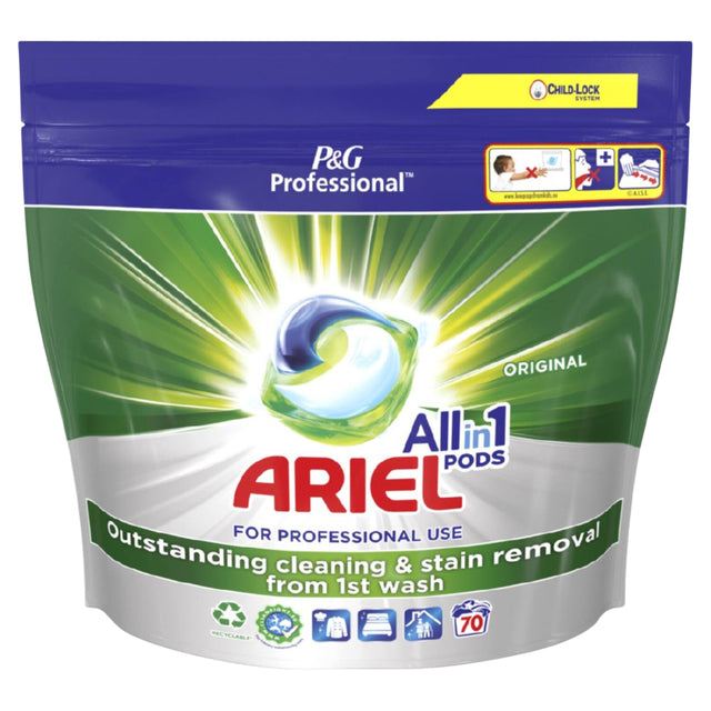 Ariel - détergent Ariel Prof All -Un régulier 70 pods | 2 pièces