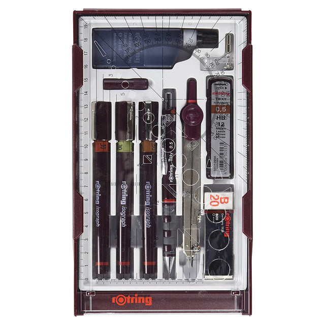Rotring - Set de dessins isograph master 10 pièces